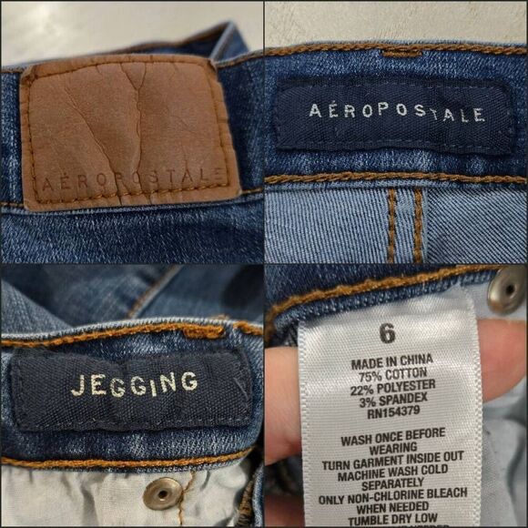 Aeropostale Skinny Jeggings(A060)-Size 6 for Women - Picture 6 of 10